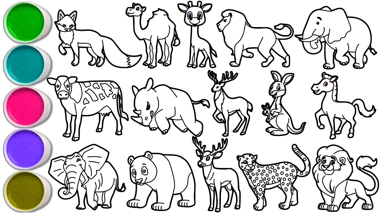 Draw Amazing Animals in 30 Minutes - Mammoth, Fox, Camel, Giraffe, Lion, Elephant, Cow & others