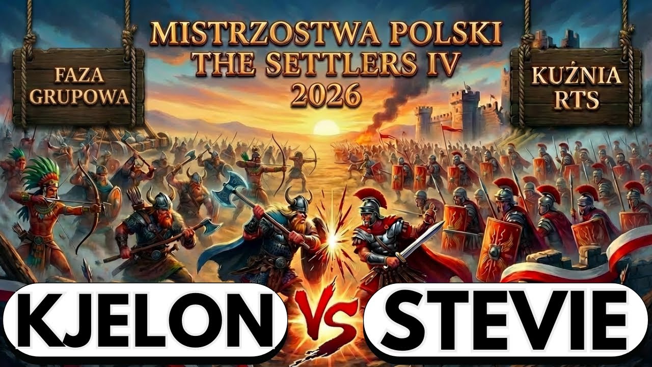 MISTRZOSTWA POLSKI THE SETTLERS IV 2026 - R2 - KJELON vs STEVIE