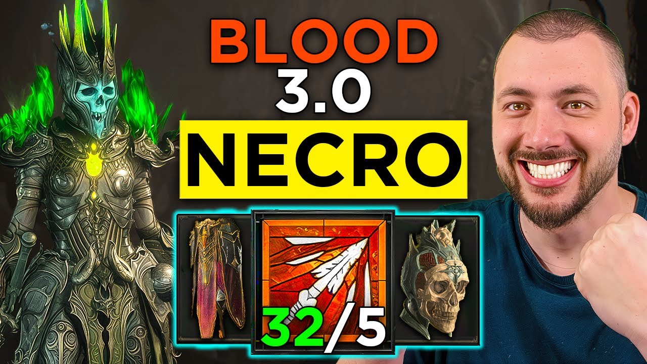 Only Overpowers with Bloody Bone Spear Necro - Season 7 Diablo 4 Builds