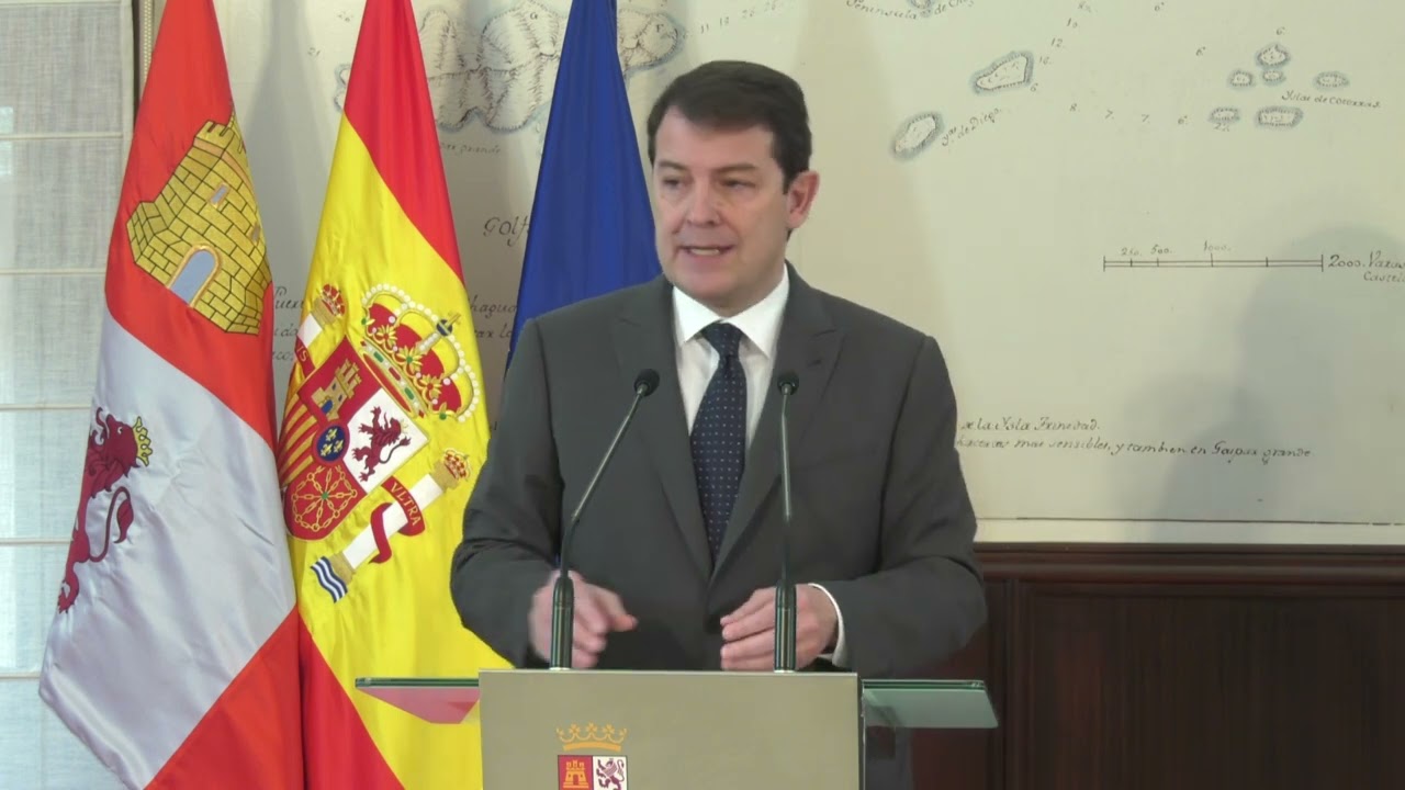 16/01/23 Declaraci&oacute;n institucional del Presidente de la Junta de CyL, Alfonso Fern&aacute;ndez Ma&ntilde;ueco