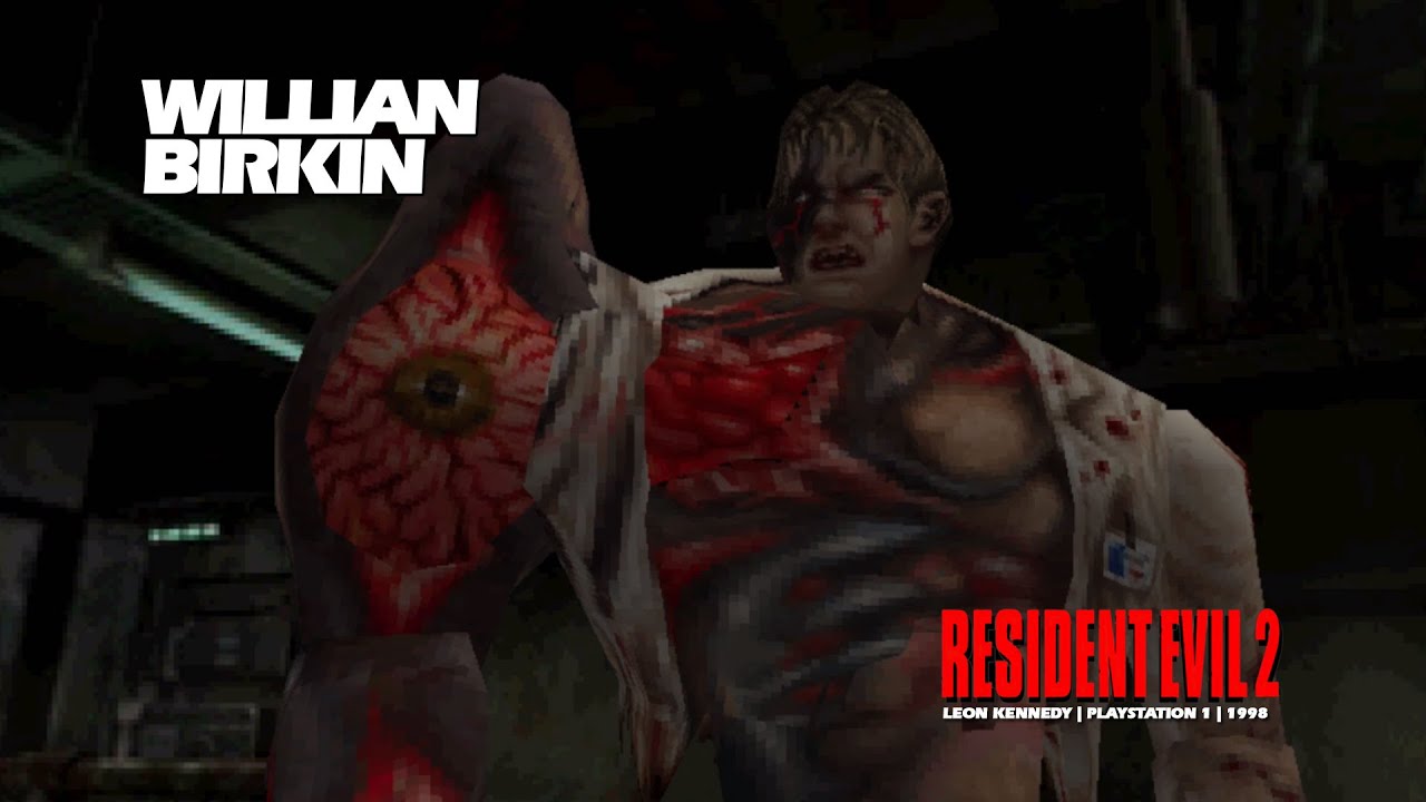 Enfrentando Willian Birkin - Resident Evil 2 (PS1) - 1998 | Leon | #08