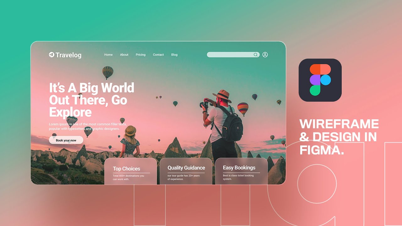 How to wire-frame & design a landing page in Figma