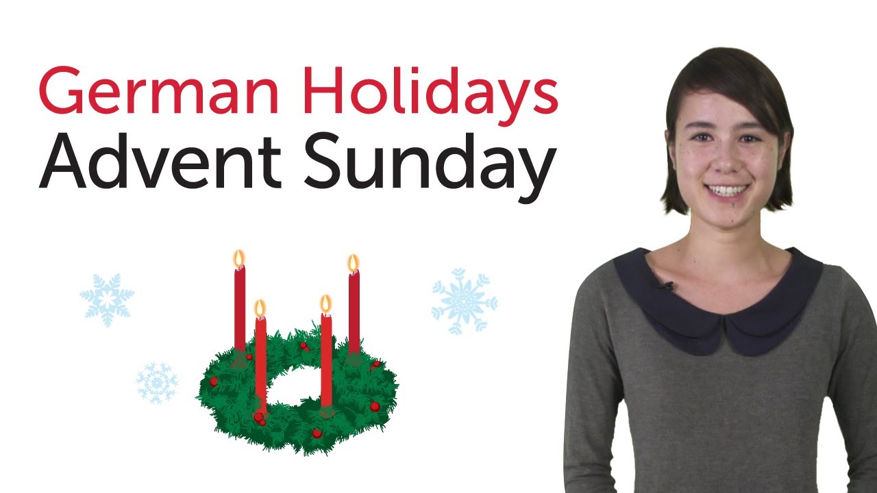 Learn German Holidays - Advent Sunday