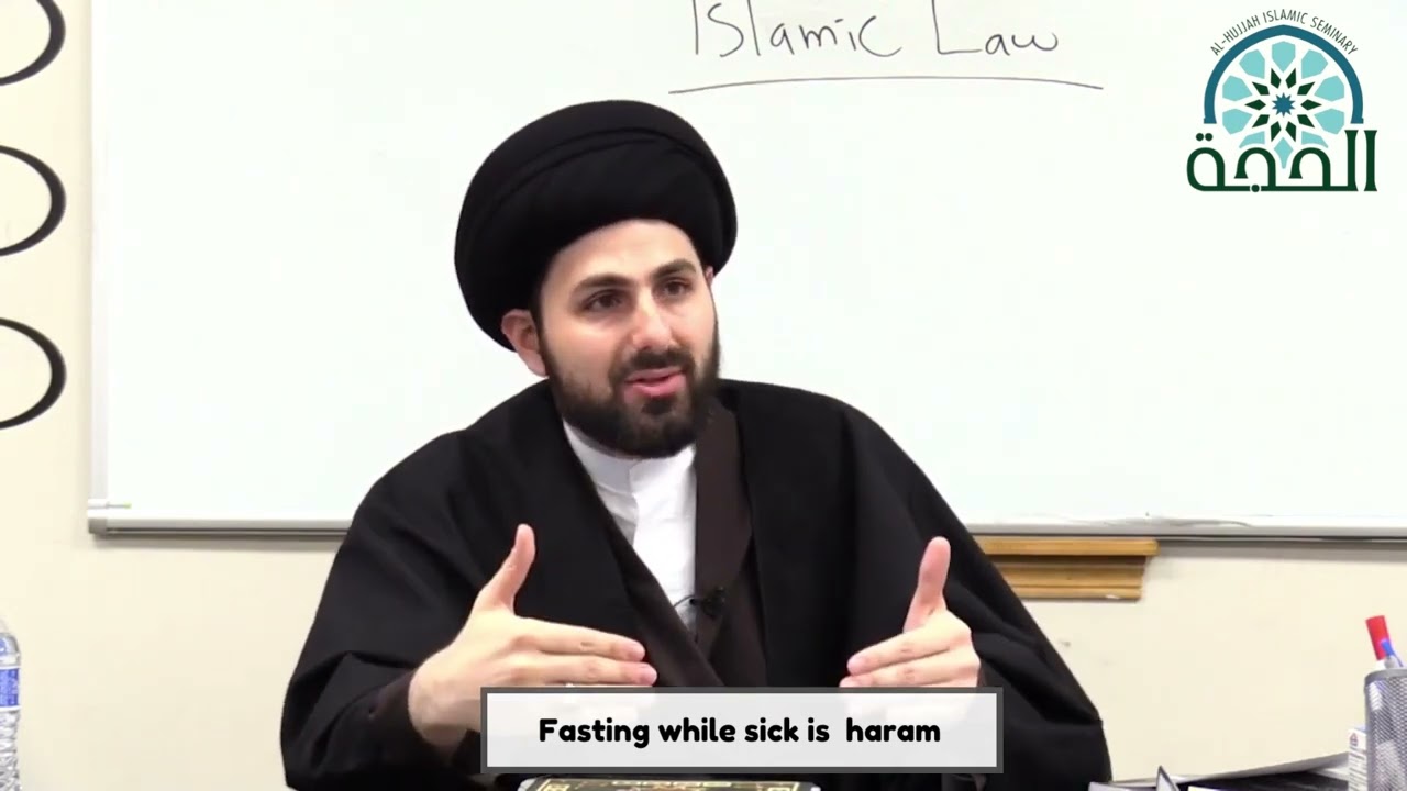 Fasting while sick is haram (a sin).