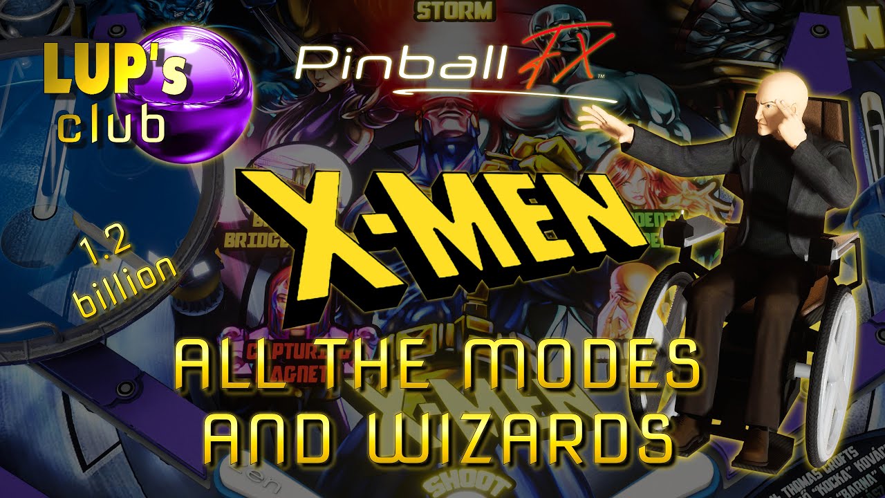 Pinball FX 🟡 Marvel Pinball: X-Men ► All the modes and Wizard (1.2B) X-MEN spelled 3 times!!