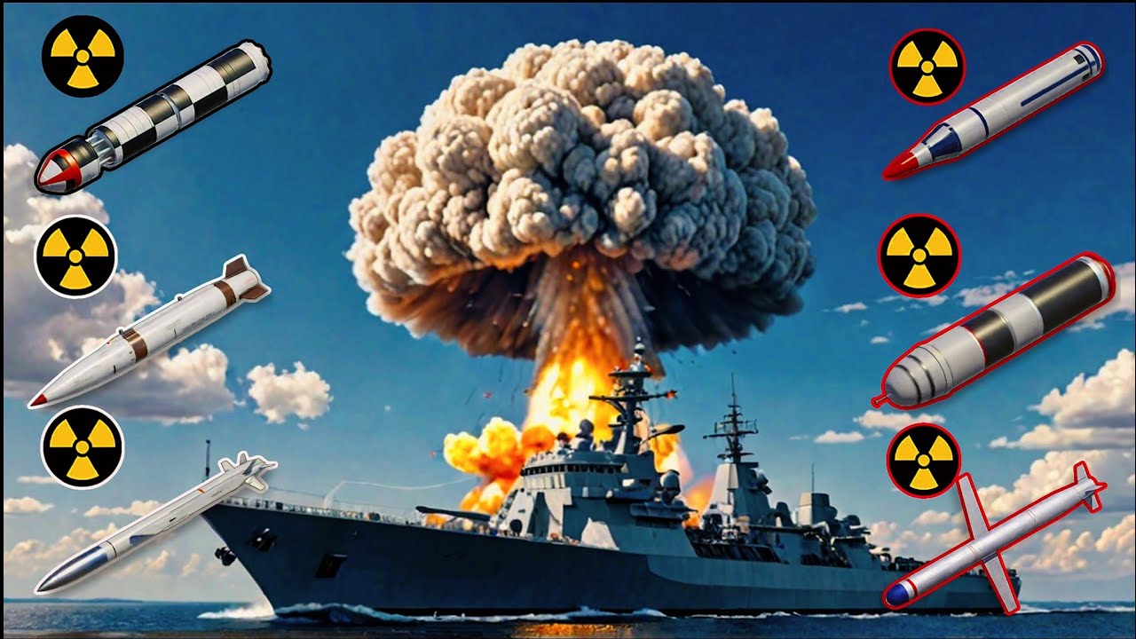All ☢️NUCLEAR Missile Test- in a Modern Warships #modernwarships