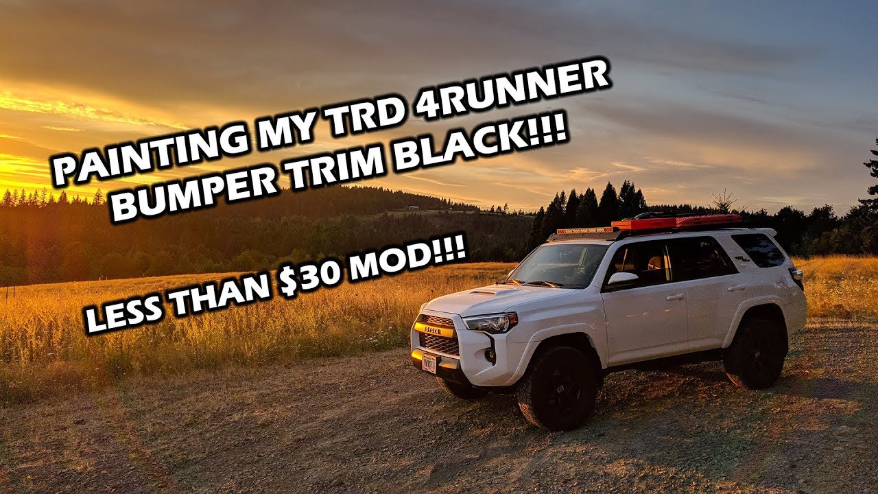 Painting the valances on my TRD 4Runner BLACK for less than $30!!!