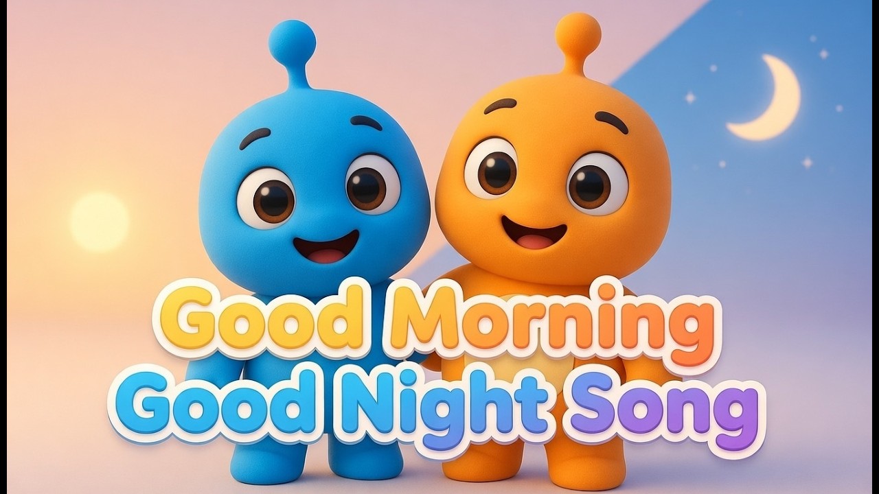 Canción de Buenos Días y Buenas Noches 🌞🌙 | Rutina Diaria para Niños part 2