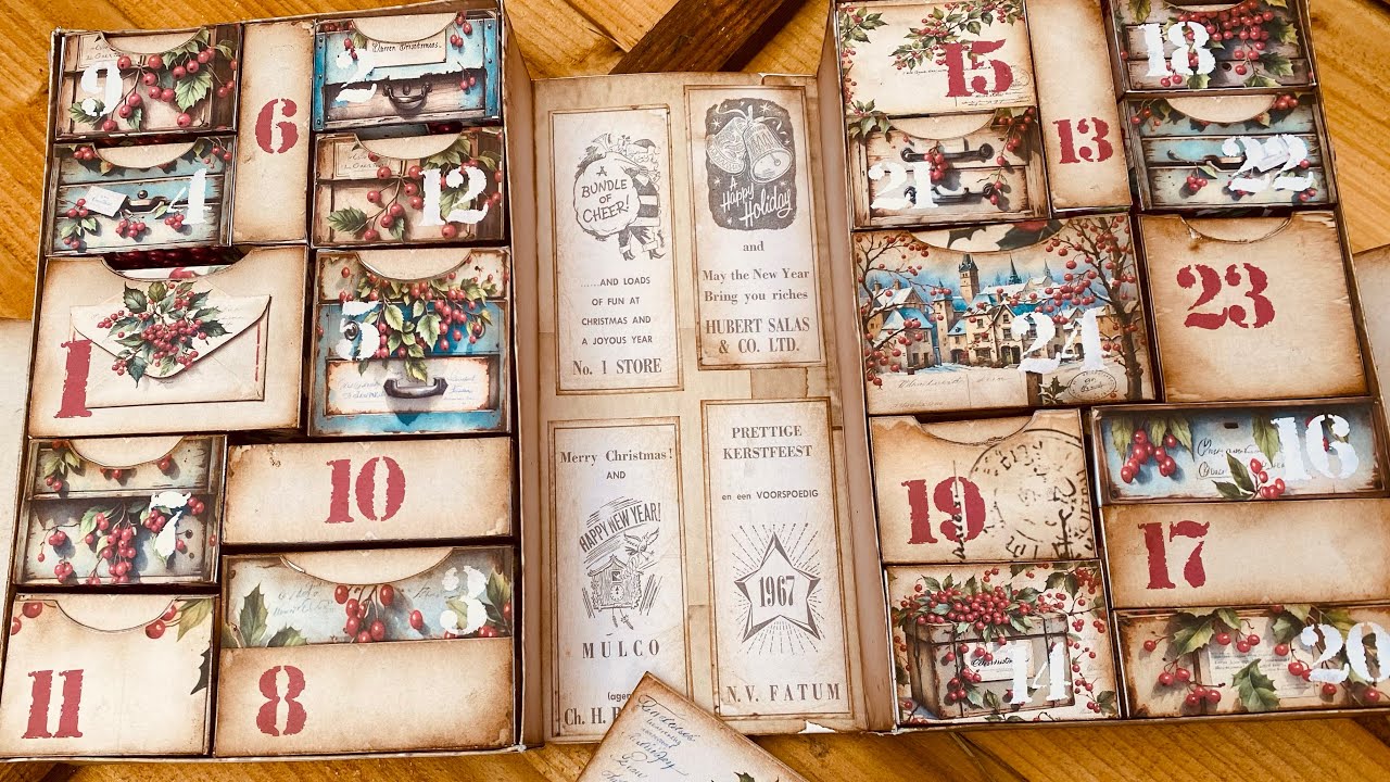 DIY Advent Calendar in a Box: Easy Tutorial