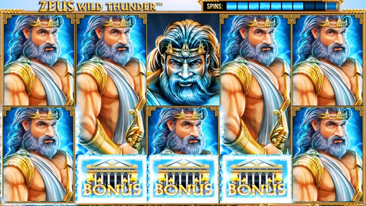 MEGA WIN Slot! Zeus Wild Thunder BONUS Strikes BIG!