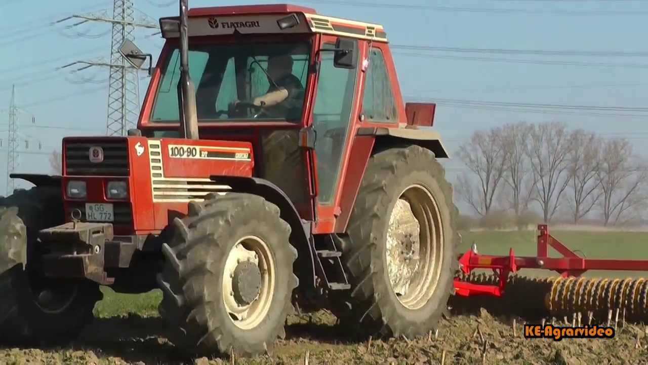 Fiat 100-90DT mit Väderstad Rollex 620 beim Walzen![HD]