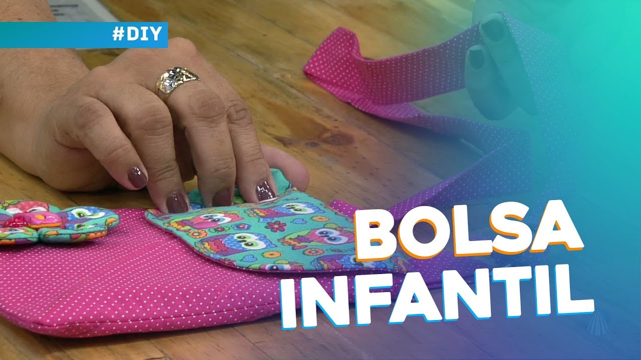 Bolsa infantil com alça regulável por Mirela Hypolito