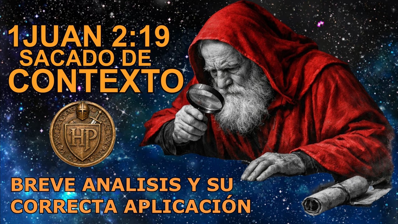 1 JUAN 2:19  SACADO DE CONTEXTO,  ANALISIS Y CORRECTA APLICACION.