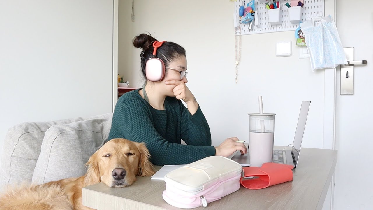 30 MINUTE STUDY WITH ME | Background, White Noise, No Music | body double vlog