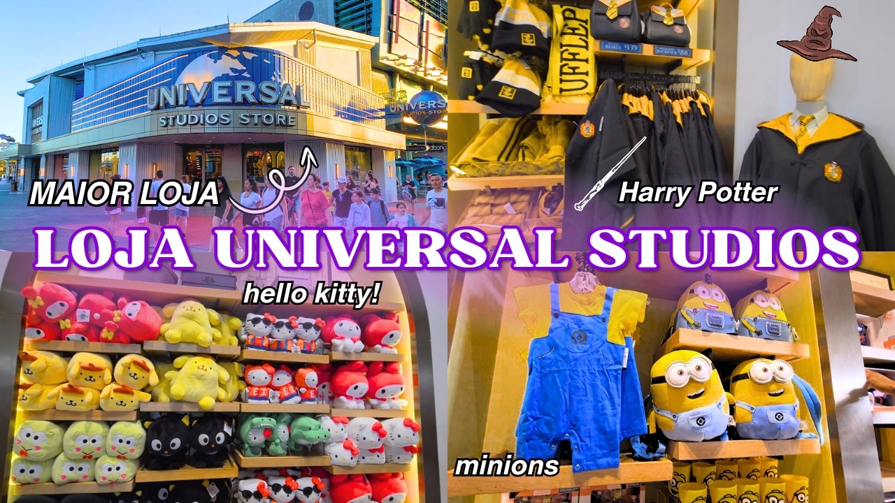 MAIOR LOJA UNIVERSAL STUDIOS EM ORLANDO TOUR COMPLETO | harry potter, minions, simpsons, hello kitty