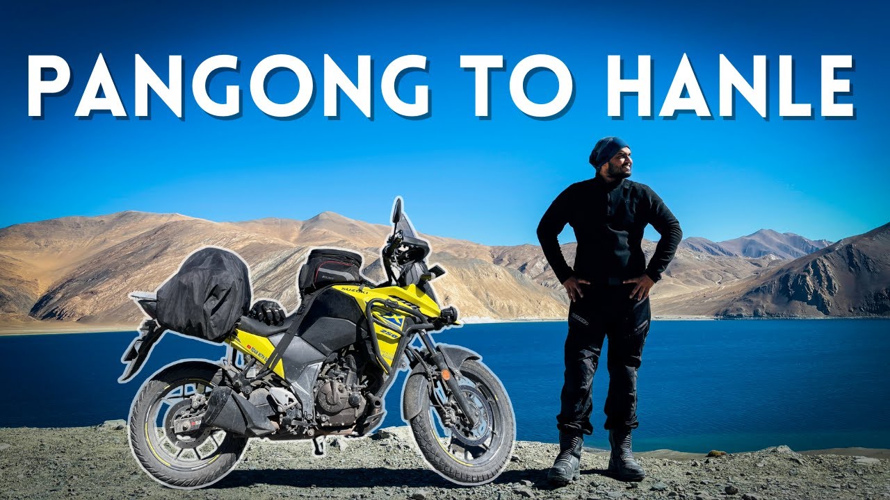 Ladakh's Remote Beauty: Pangong to Hanle, A Biker's Journey.