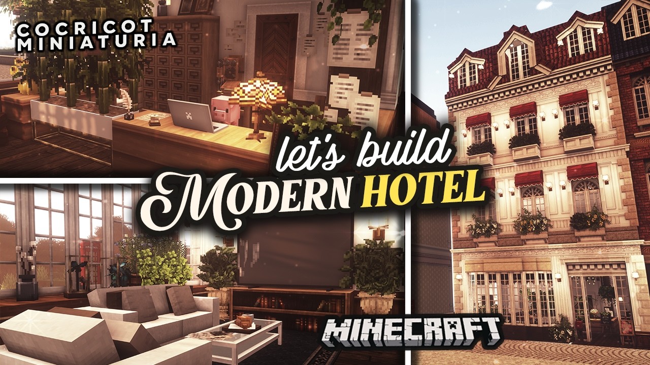 Добавляю отель в свой город! #1 🏨🛎️┊Minecraft с модами Cocricot Miniaturia