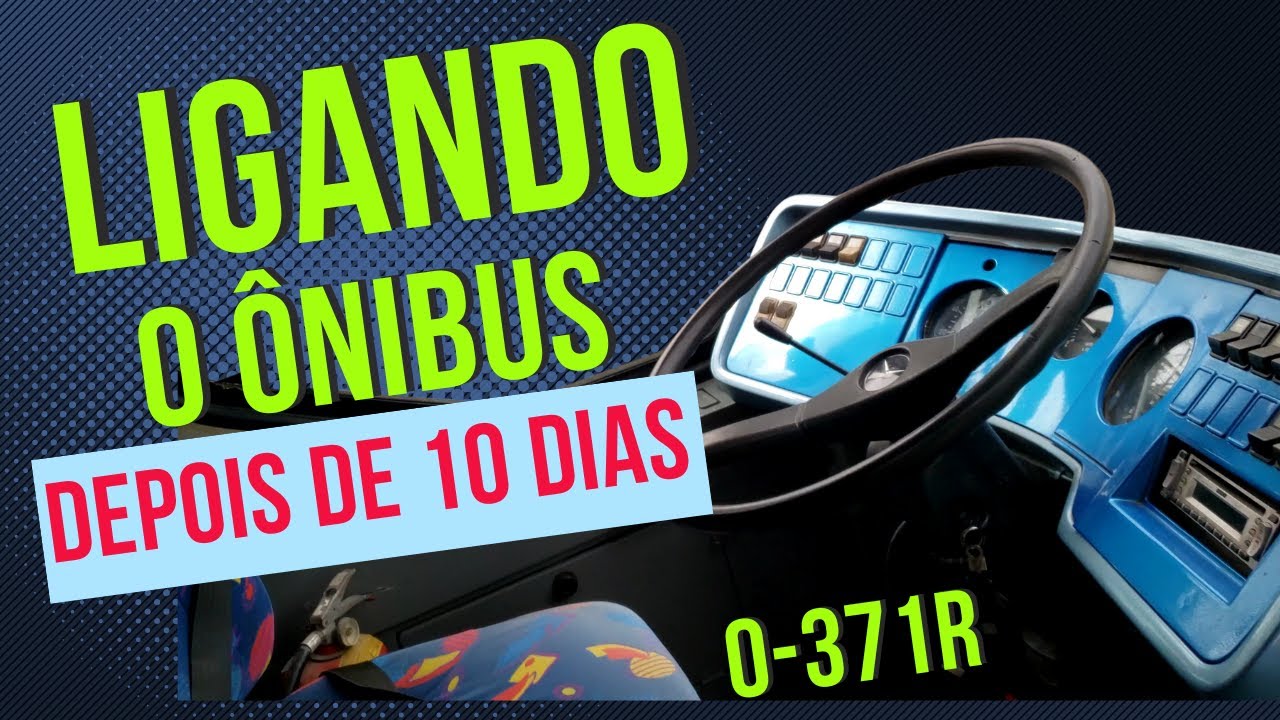 Dando a partida no Ônibus depois de quase dez dias parado | Mercedes-Benz O-371R - 1993
