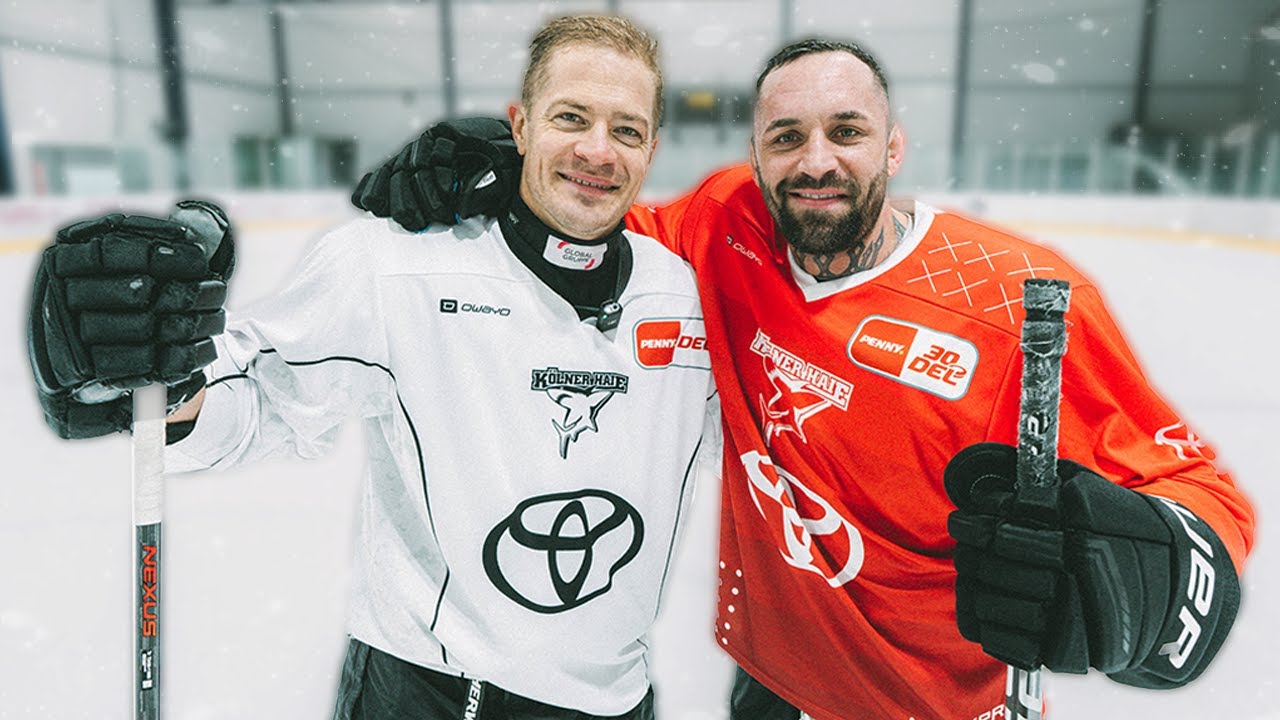 MMA Kämpfer trainiert zum ersten mal Eishockey... (geht schief)