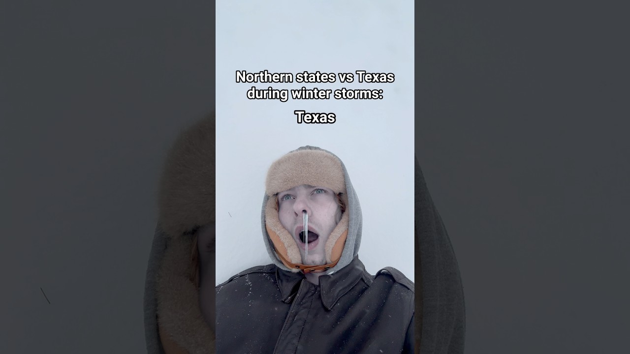 Northern states vs Texas during winter storms #skit #comedy #relatable #funny #satire