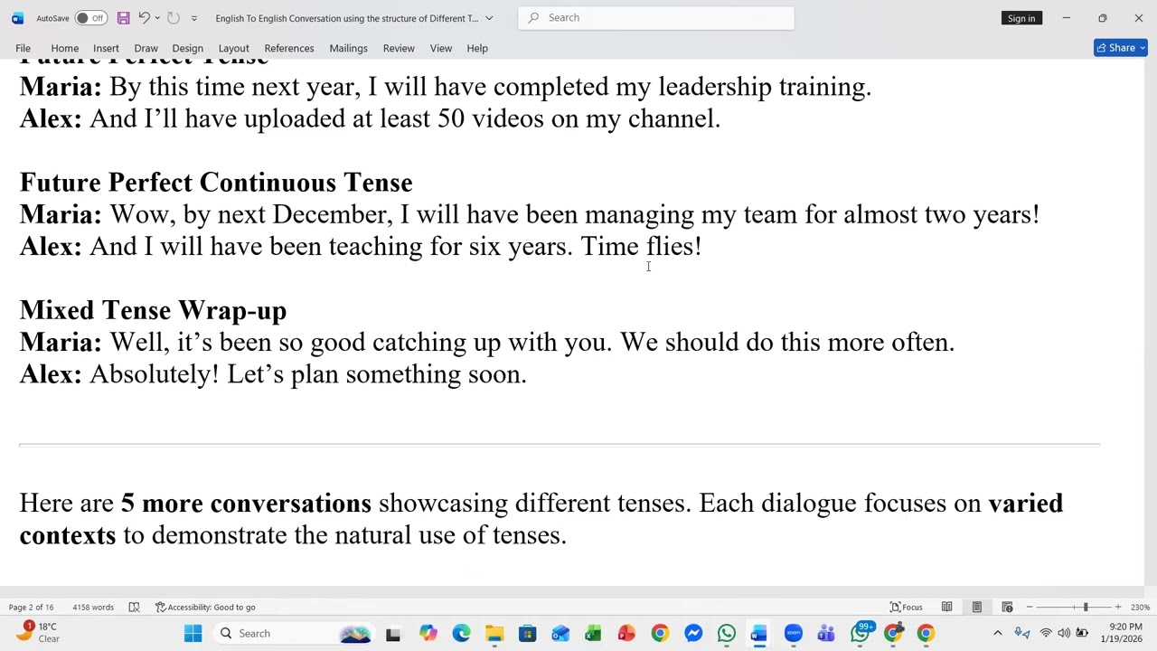 20 days Speaking Fluency Target |  Class-10 | Topic: Leisure or Past Time