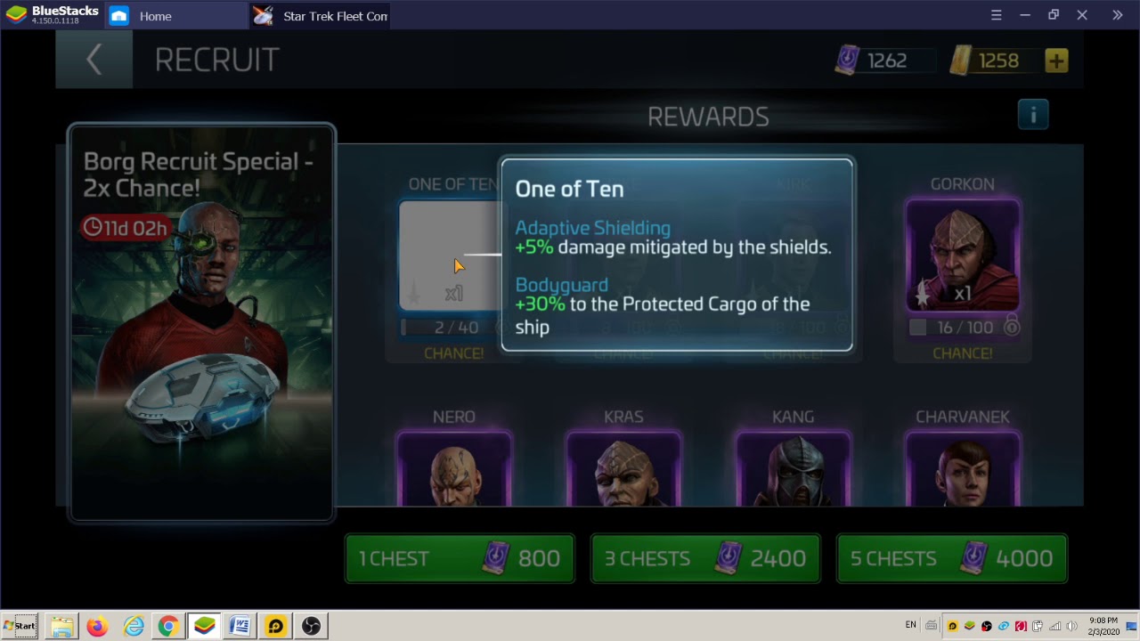2020 Quickvid 1 of 10 Borg Crew Officer Bonus Ability