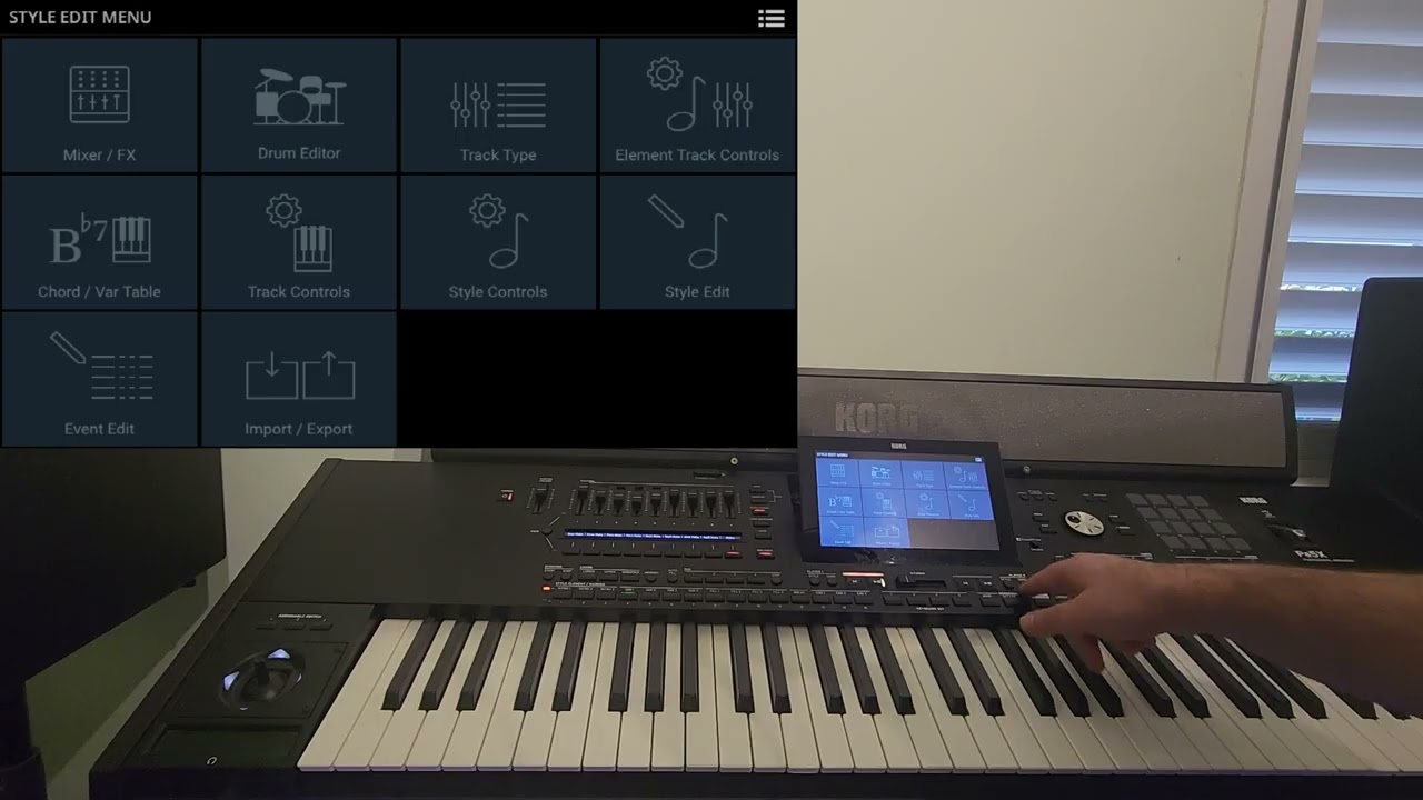Korg Pa5X Style Editor - Note Transposition Table - NTT ( RUS)