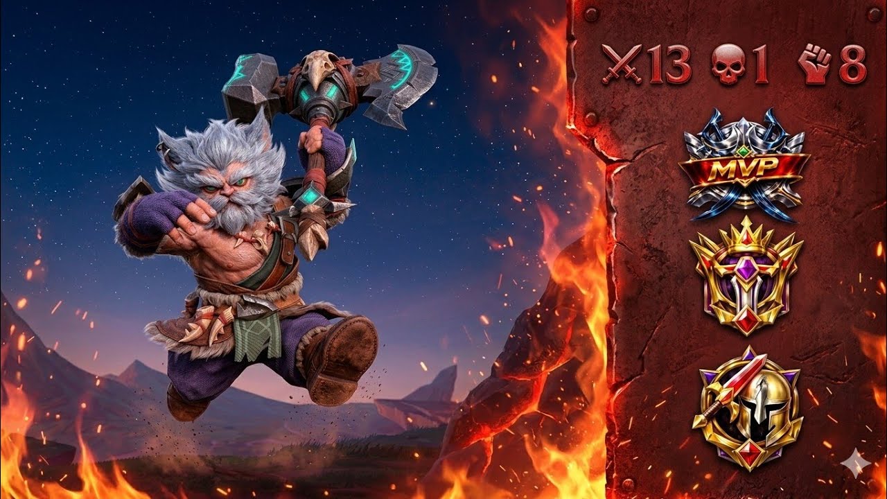 Aulus , the ultimate Tank-Killing Jungler | MLBB Aulus Hyper GamePlay | Legendary + MVP