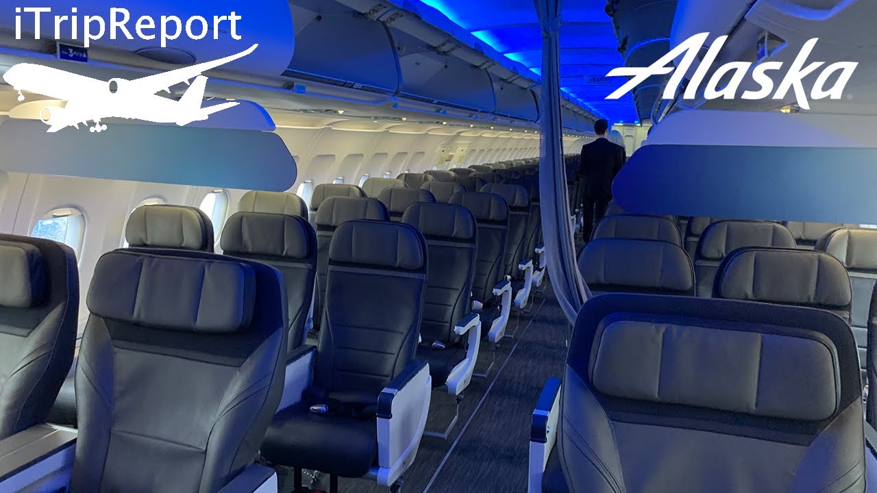 NEW INTERIOR Alaska A320 Main Cabin Review