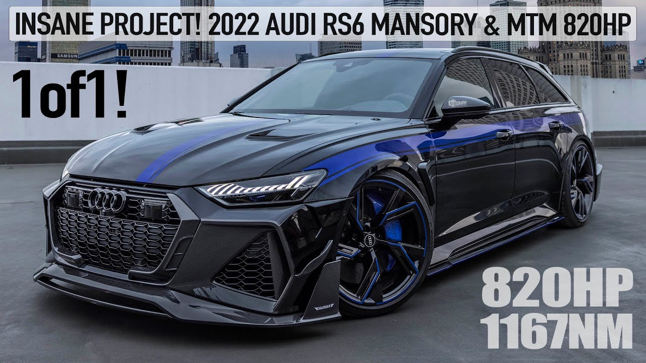 INSANE! 1of1 2022 AUDI RS6 MANSORY & MTM FUSION PROJECT - 820HP/1167NM/2.9 SECONDS - 1 OF A KIND 4K