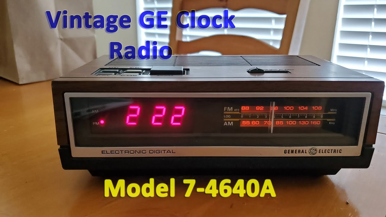 1978 GE 7-4640A Clock Radio (Vintage - Cleaning & Simple Repair)