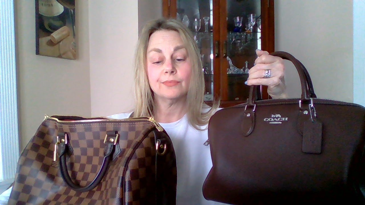 COMPARING LOUIS VUITTON SPEEDY 30 to COACH LARGE ROWAN