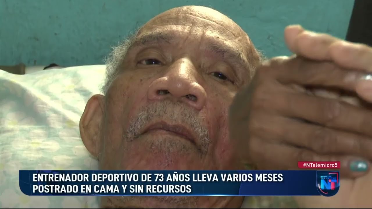Entrenador deportivo de 73 años lleva varios meses postrado en cama y sin recursos
