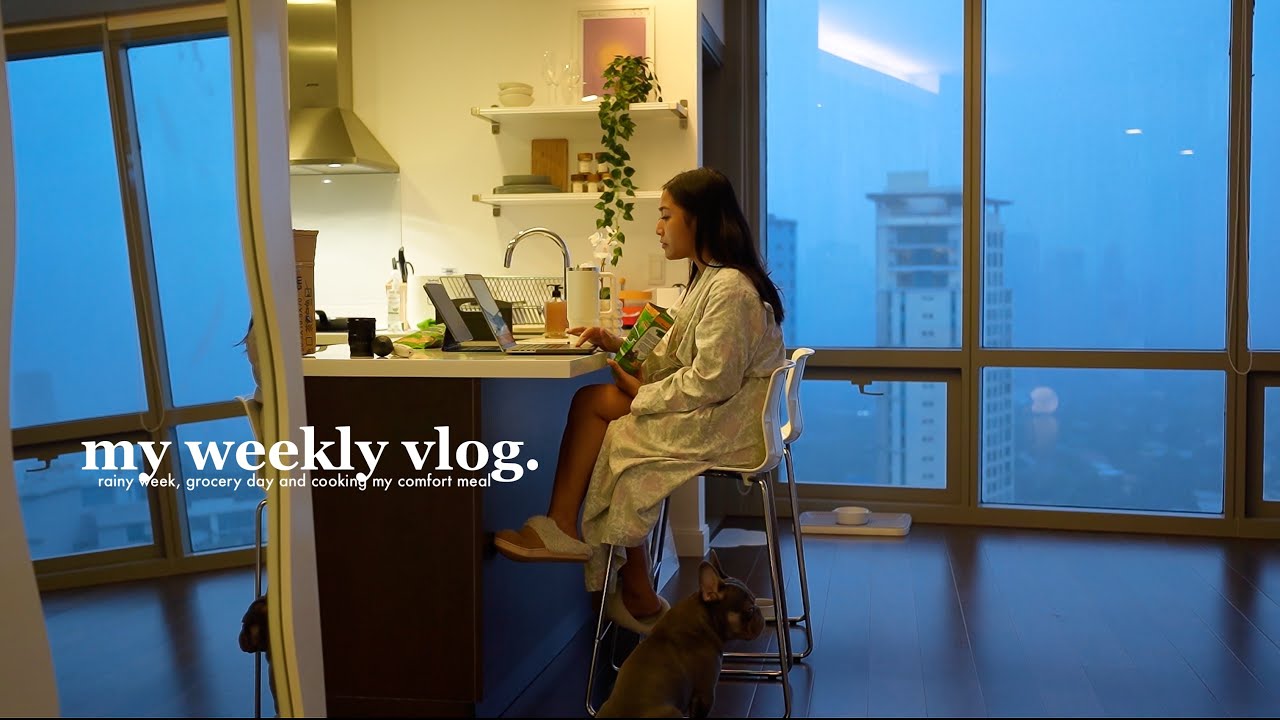 its been raining in manila 🌧️ grocery, comfort meal + last move-in truck