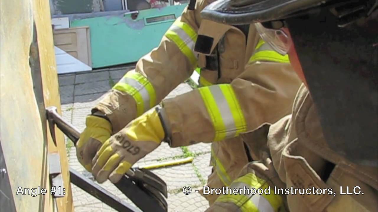 Forcible Entry: Conventional Outward Opening Door - Extending Leverage with a 6' Hook & Halligan