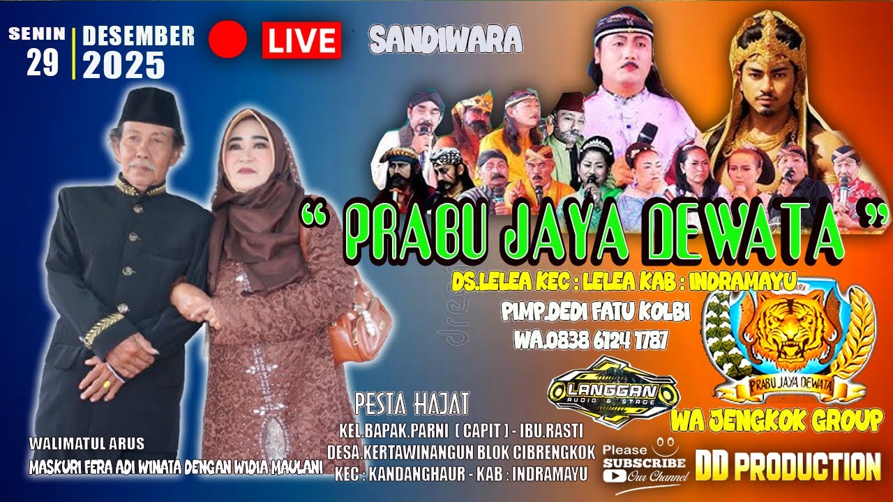 🔴 LIVE SANDIWARA PRABU JAYA DEWATA II  DESA KERTAWINANGUN BLOK CIBRENGKOK  II 29 DES 2025