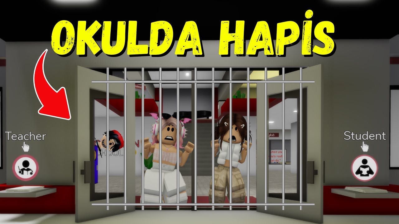 OKULDA HAPİS KALDIK☹️AYŞEM ECE ARI💥ARIGİLLER🐝ROBLOX BROOKHAVEN🏡RP