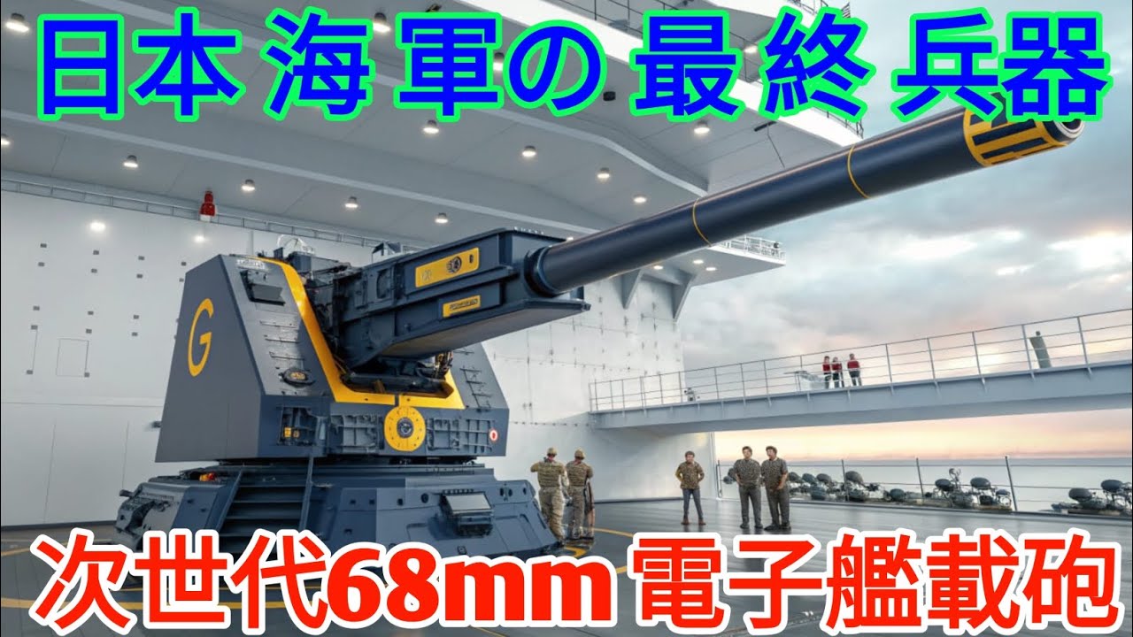 2026年 日本海軍が導入するHowe Type 99 68mm 電子艦載砲次世代戦艦を守る最新兵器日本の海軍技術はここまで進化した:!!