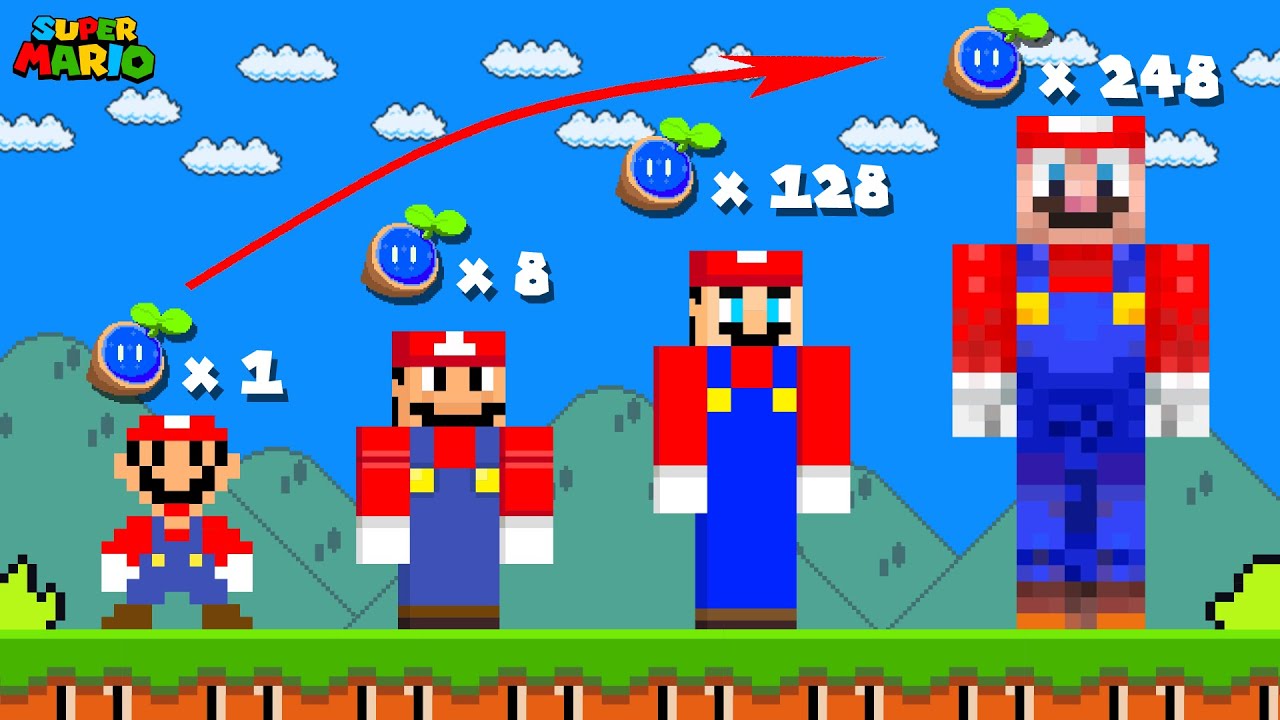 Mario But Every Seeds Make Mario Becomes Minecraft