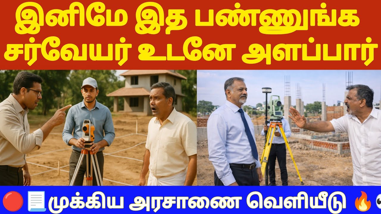 🔴நிலத்தை சர்வே செய்ய மறுப்பா/தாமதமா? | #patta #survey #surveyor #tamillaw #law #registration #survey