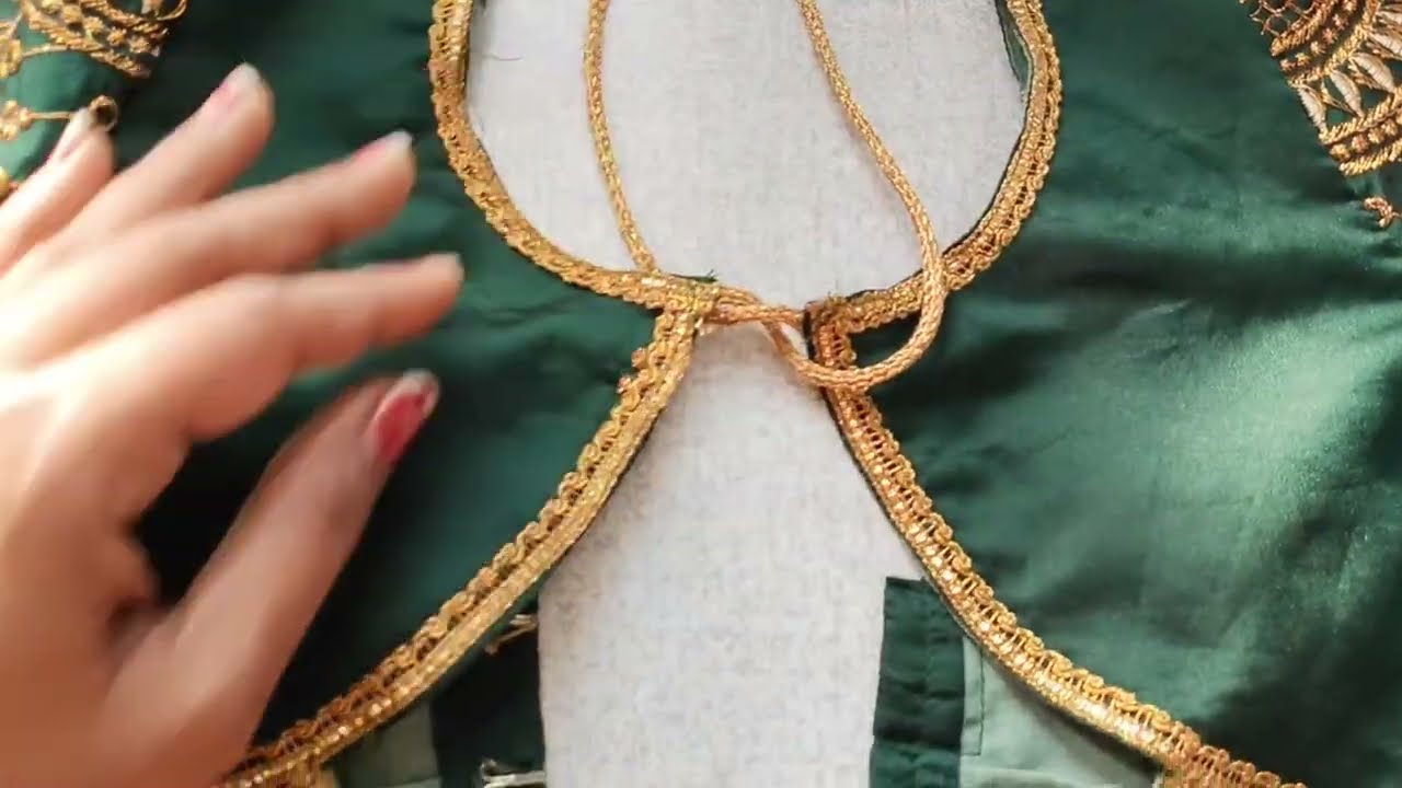 Latest Blouse Back Neck Design ✨ | Neat Stitching Telugu | Back Neck Blouse | Telugu Stitching Tips