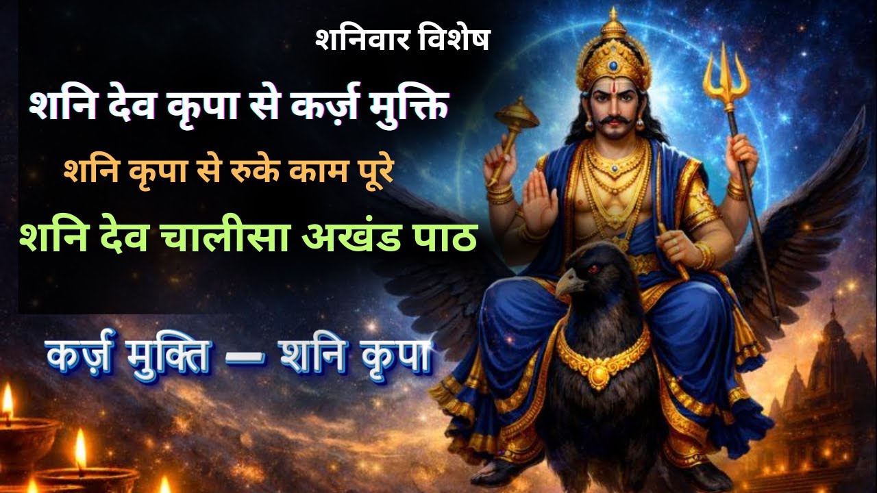 शनि देव चालीसा अखंड पाठ | Shani Dev Akhand Chalisa for Kaarj Mukti & Blessings #viral #viralvideo
