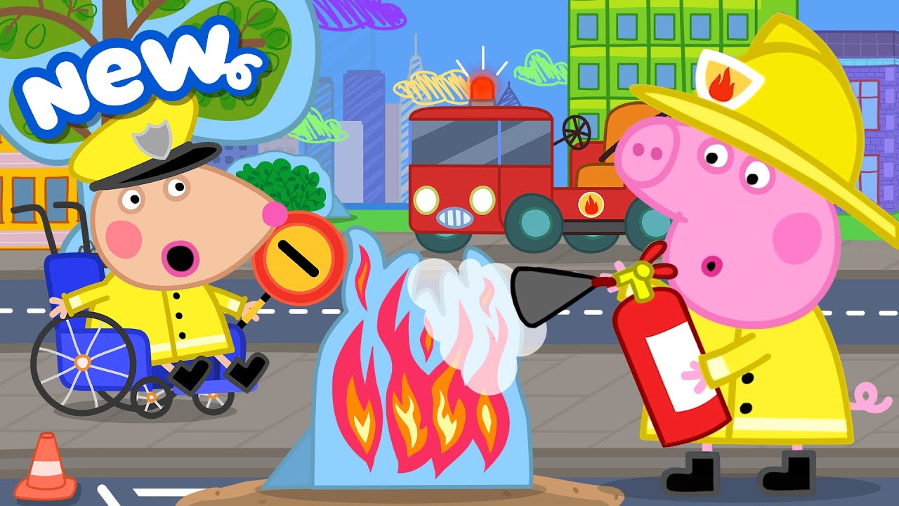 Peppa Pig Tales 🔥 Peppa's Becomes a FIREFIGHTER 🏥 Peppa&rsquo;s Mini Town 🏙️ BRAND NEW Peppa Pig Episodes