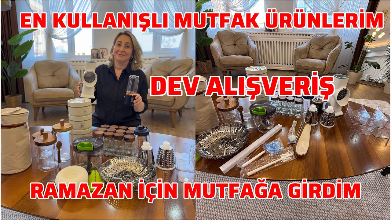  DEV ALIŞVERİŞİM🎁YENİ MUTFAK ÜRÜNLERİM❓RAMAZAN İÇİN MUTFAĞA GİRDİM❌HAZIRLIKLAR NELER YAPTIM❌
