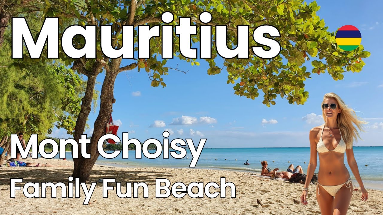Stunning Mauritius 🇲🇺 Mont Choisy Beach | Views & Relaxing Coastal Walk [4K]