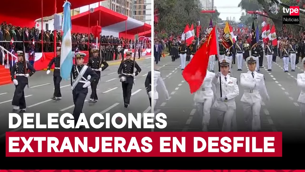 China, Chile, Ecuador, Argentina, Brasil y Paraguay presentes en desfile militar por Fiestas Patrias