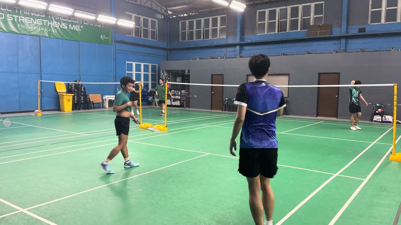 2v1 games @ Goodminton | Morris vs Ian vs Gab 