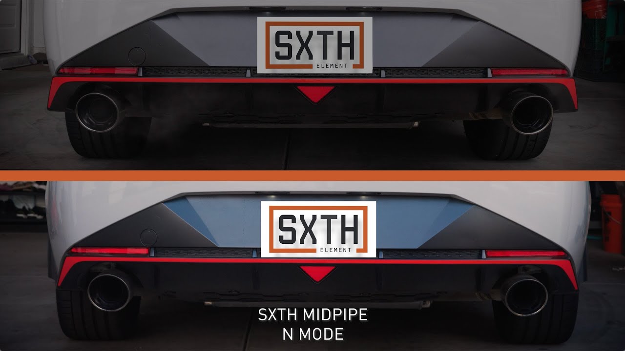 Elantra N Mid Pipe Exhaust Comparison
