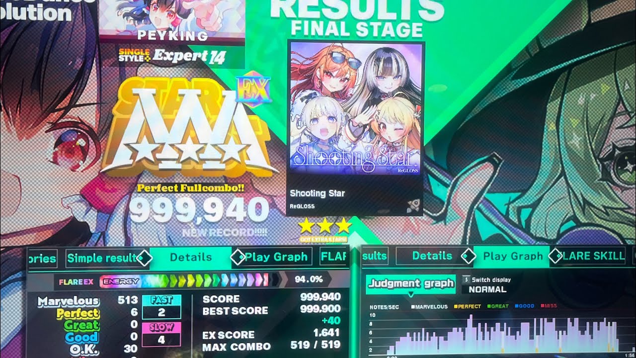 (DDR World) Shooting Star (ESP-14) 999,940 SDP!!!