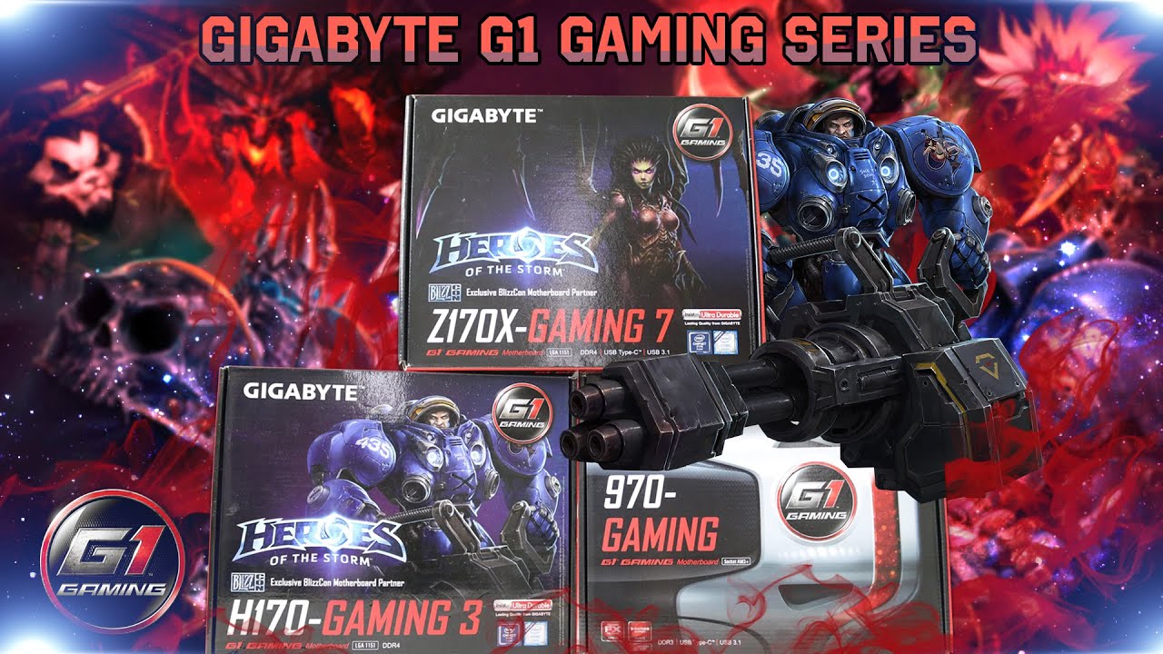 Placas Mãe Voltada para Games GIGABYTE Serie G1 Gaming H170 e Z170
